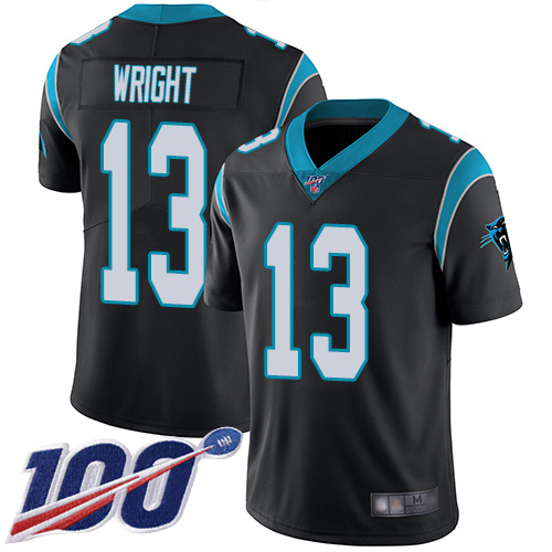 Carolina Panthers Limited Black Youth Jarius Wright Home Jersey NFL Football #13 100th Season Vapor Untouchable